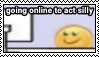 Stamp that says &ldquo;going online to be silly&rdquo;