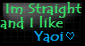 Stamp that says &ldquo;I&rsquo;m straight but I love yaoi&rdquo;
